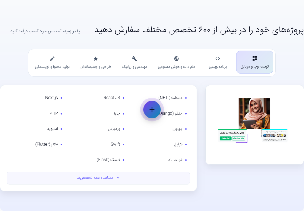پروژه های برنامه نویسی فریلنسری Bitjob